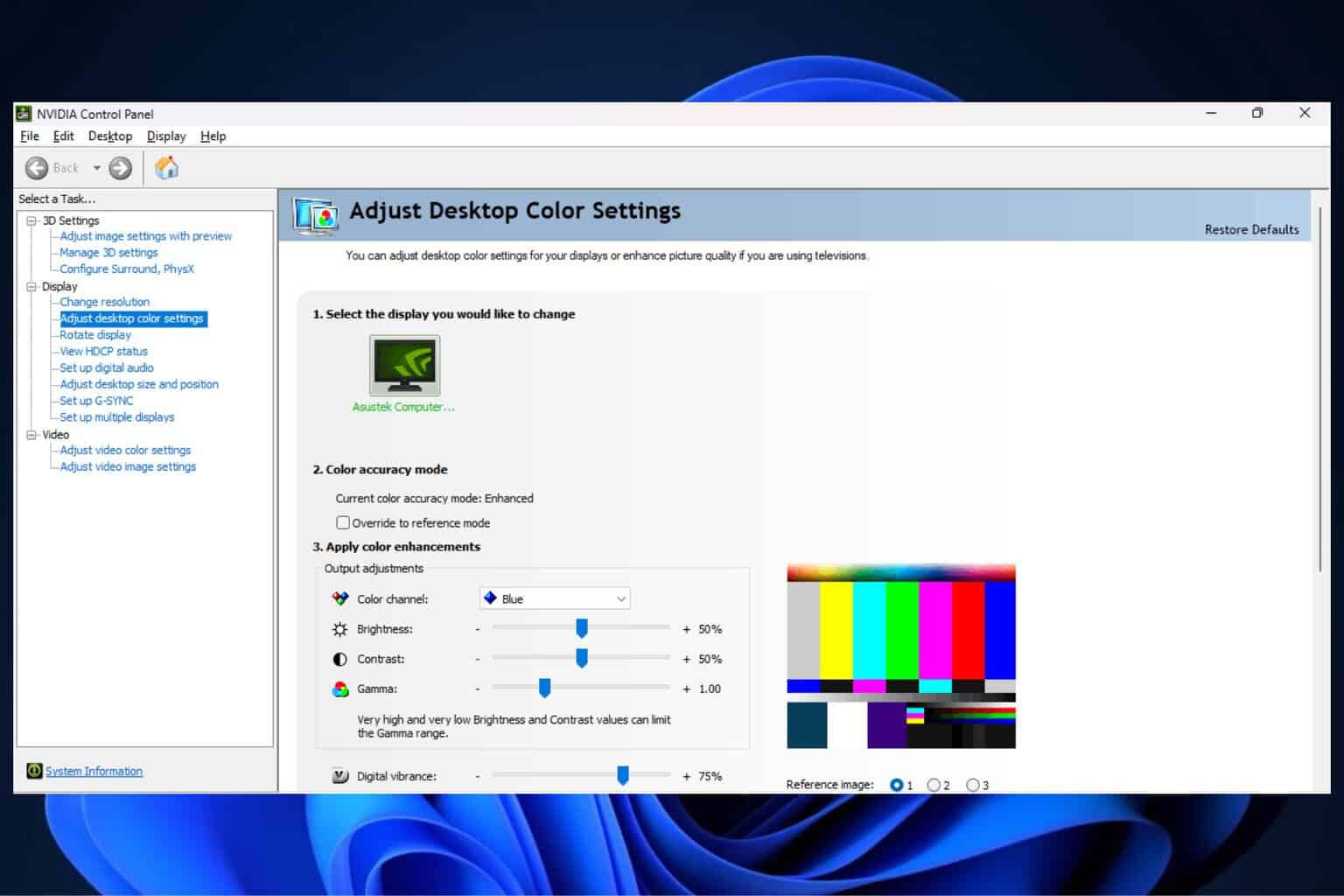 Nvidia Digital vibrance