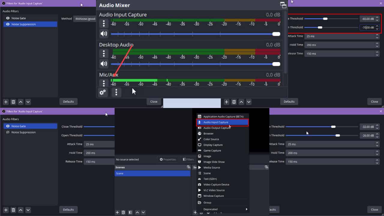 Best Noise Gate Settings for OBS