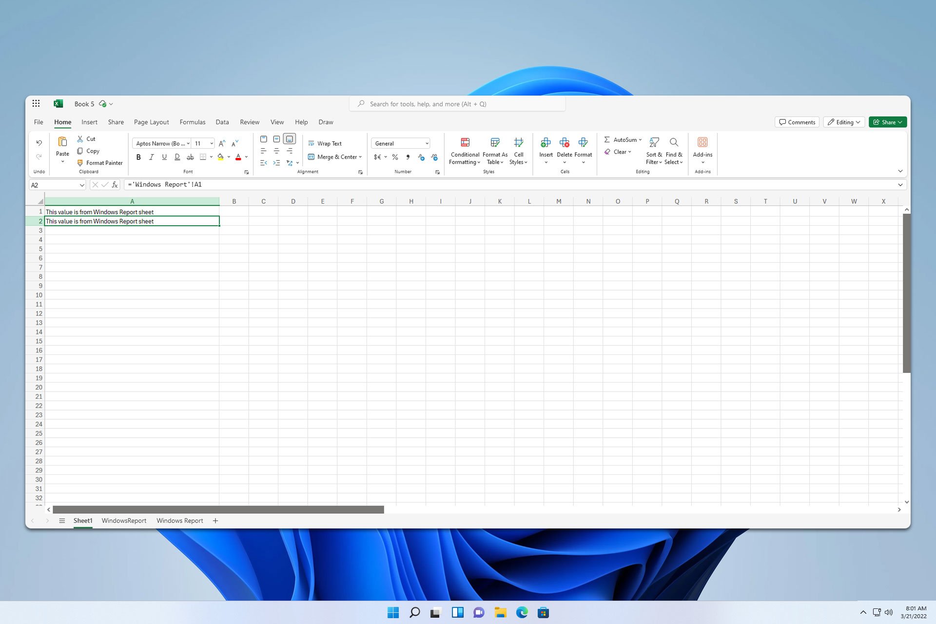 excel reference another sheet