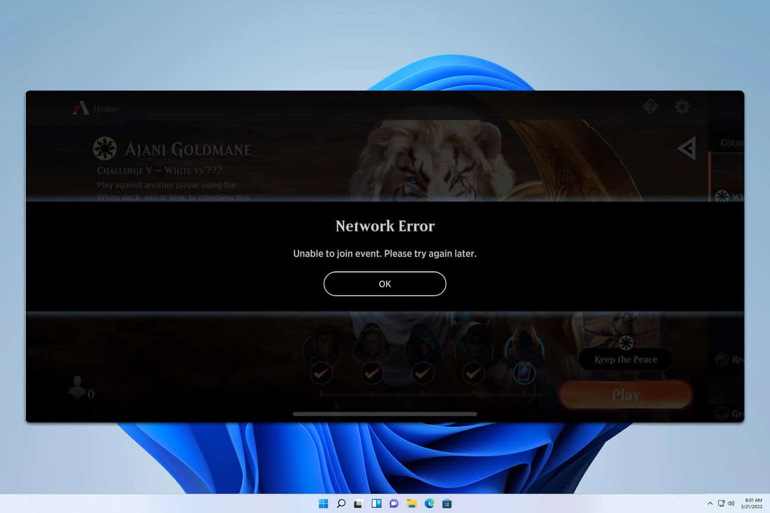 mtg arena network error