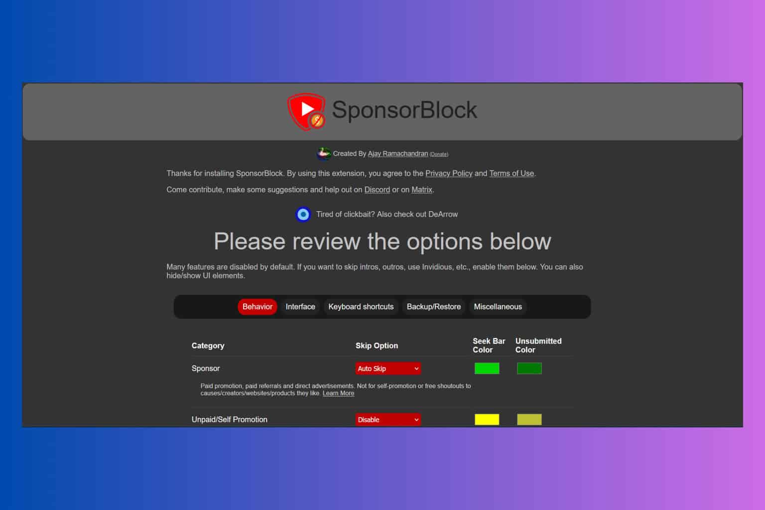 How to get SponsorBlock Firefox add-on